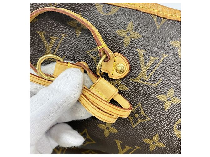 Borsa Tote Louis Vuitton Monogram Neverfull GM Marrone - vista 10