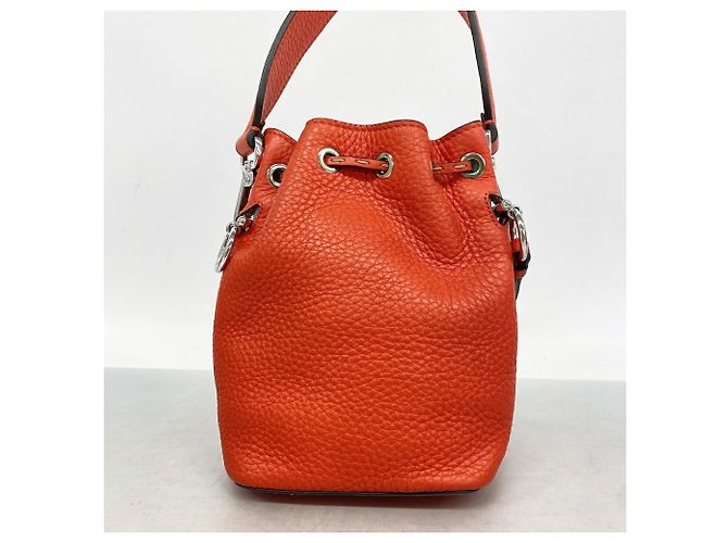 Fendi Montresor Mini Lederhandtasche Rot - Ansicht 12