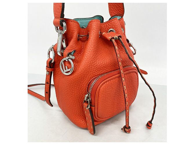 Fendi Montresor Mini Lederhandtasche Rot - Ansicht 2