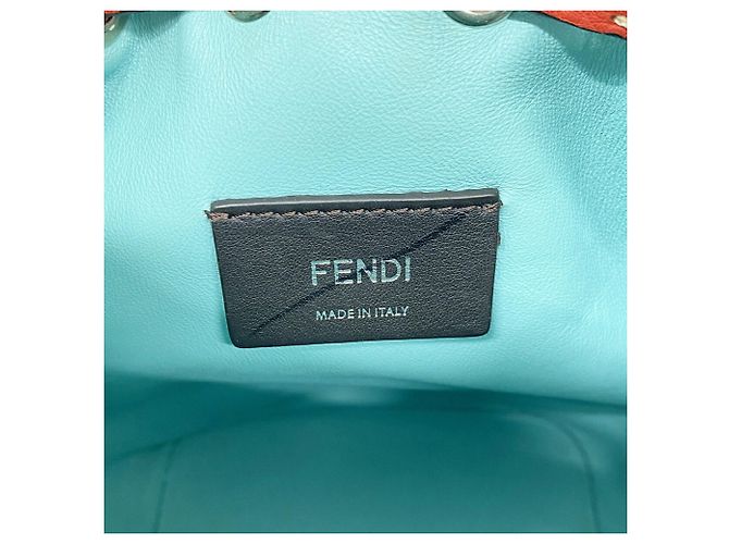 Fendi Montresor Mini Lederhandtasche Rot - Ansicht 5