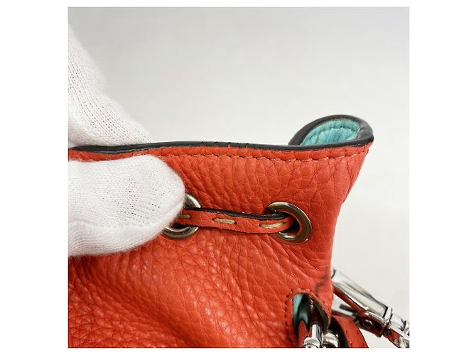 Fendi Montresor Mini Lederhandtasche Rot - Ansicht 6