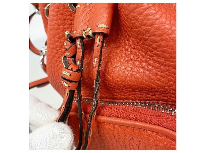 Fendi Montresor Mini Lederhandtasche Rot - Ansicht 8