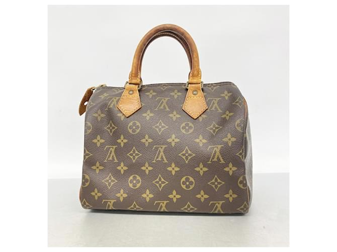 Borsa Louis Vuitton Monogram Speedy 25 Marrone - vista 10