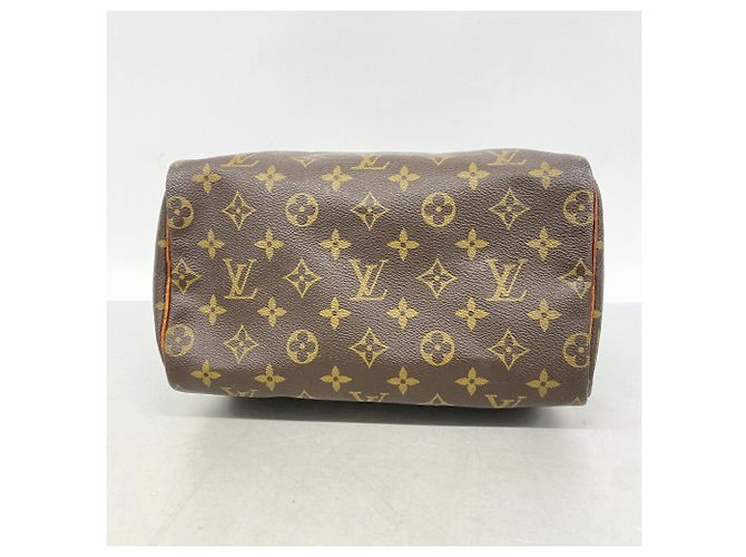 Borsa Louis Vuitton Monogram Speedy 25 Marrone - vista 3