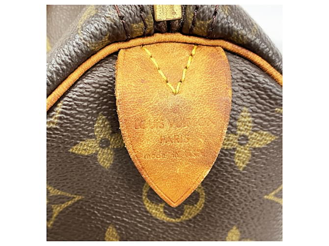 Borsa Louis Vuitton Monogram Speedy 25 Marrone - vista 5