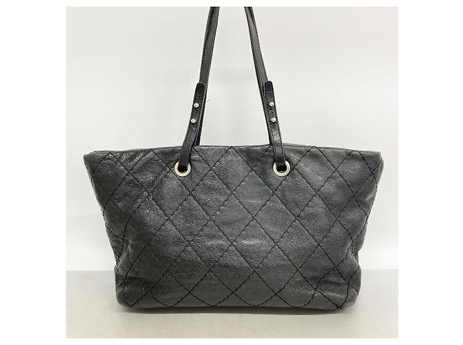 Borsa Tote Chanel On the Road Nero - vista 12