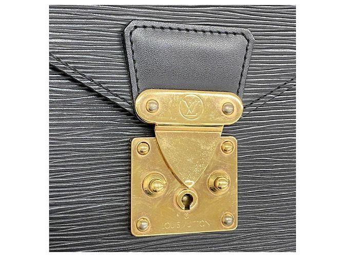 Borsa a pochette Louis Vuitton in pelle Epi Nero - vista 11