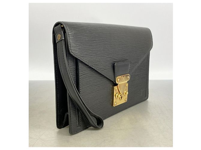 Borsa a pochette Louis Vuitton in pelle Epi Nero - vista 2