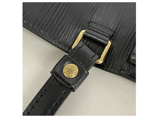 Borsa a pochette Louis Vuitton in pelle Epi Nero - vista 9