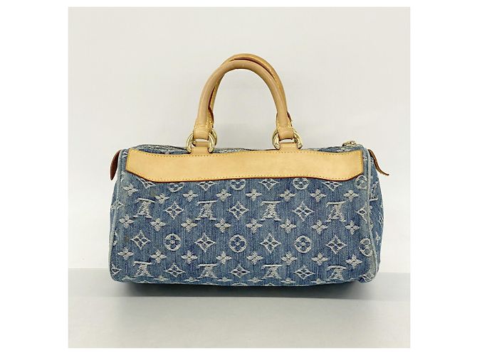 Borsa a mano Louis Vuitton Monogram Denim Neo Speedy Blu - vista 11
