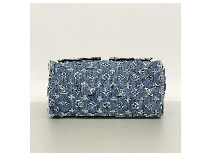Borsa a mano Louis Vuitton Monogram Denim Neo Speedy Blu - vista 3