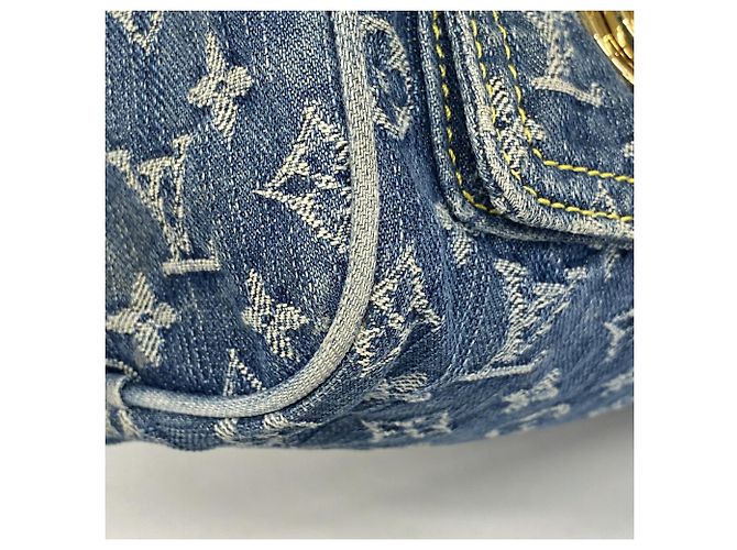 Borsa a mano Louis Vuitton Monogram Denim Neo Speedy Blu - vista 6