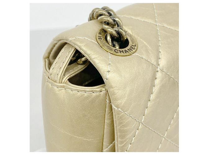 Borsa a tracolla Chanel Matelassé Gold D'oro - vista 7