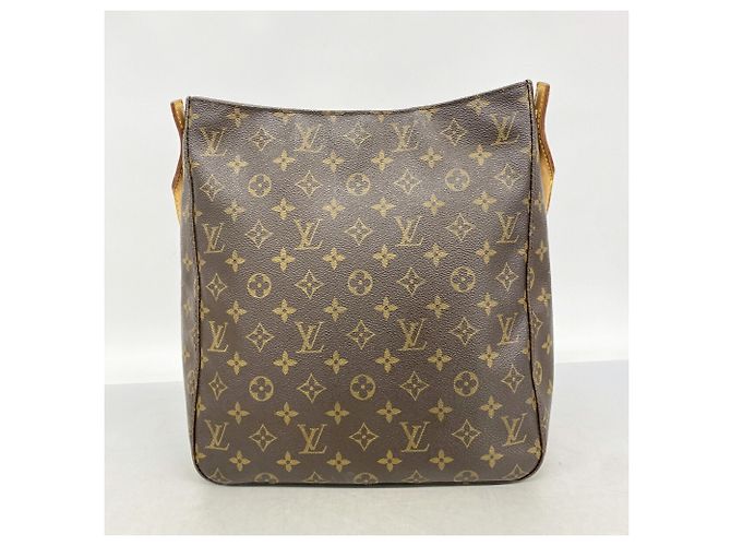 Borsa a tracolla Louis Vuitton Monogram Looping GM Marrone - vista 10