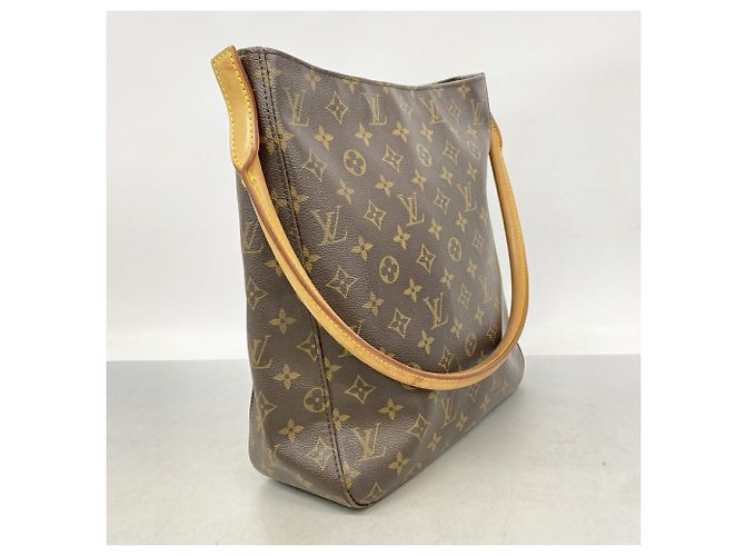 Borsa a tracolla Louis Vuitton Monogram Looping GM Marrone - vista 2