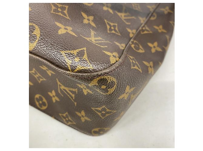 Borsa a tracolla Louis Vuitton Monogram Looping GM Marrone - vista 7