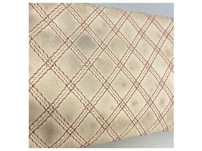 Bolsa de ombro Chanel em couro rosa - vista 9