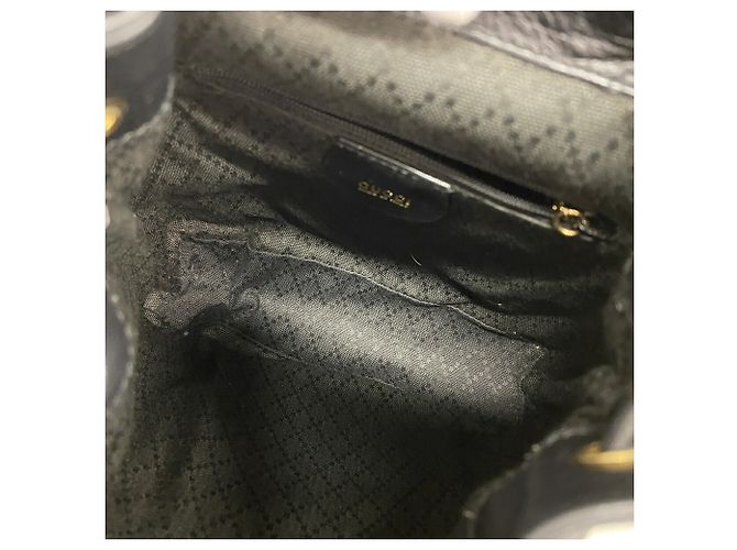 Gucci Bamboo Leder-Rucksack Schwarz - Ansicht 4