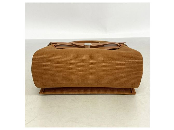 Hermès Hermes Herbag Mini Toile Military Schultertasche Braun - Ansicht 3