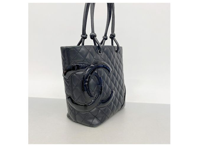 Chanel Cambon Leder Tote Bag Schwarz - Ansicht 2