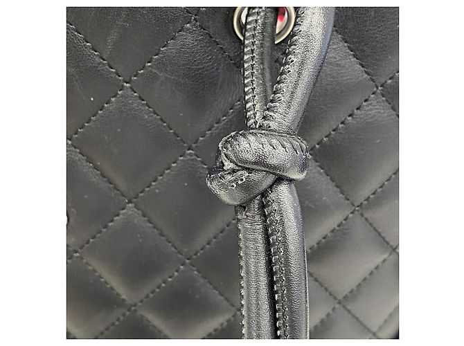 Chanel Cambon Leder Tote Bag Schwarz - Ansicht 8