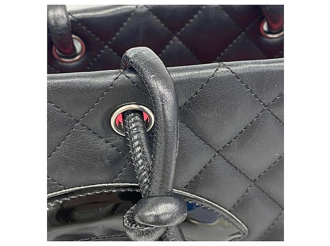 Chanel Cambon Leder Tote Bag Schwarz - Ansicht 9