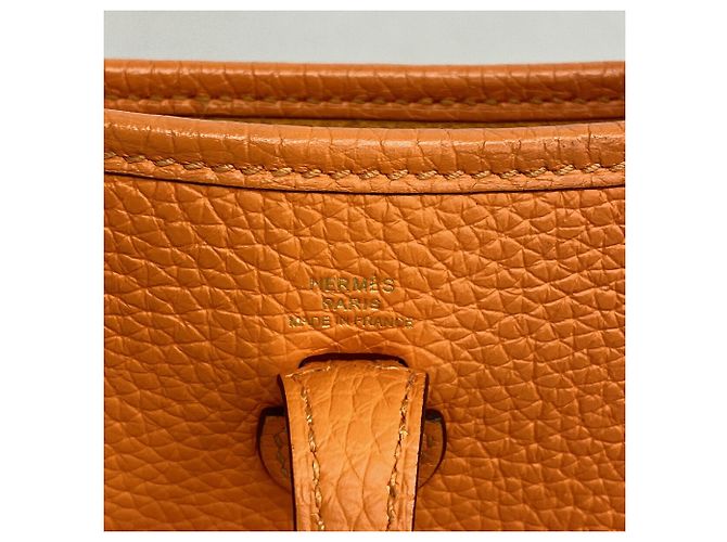 Hermès Borsa a tracolla Hermes Evelyne TPM Arancione - vista 5