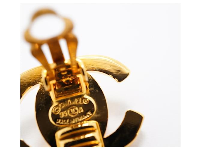 Orecchini Chanel Coco Mark Turnlock D'oro - vista 6