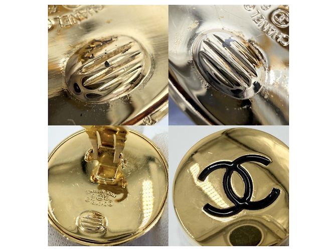 Timeless Orecchini a clip vintage Chanel D'oro - vista 5