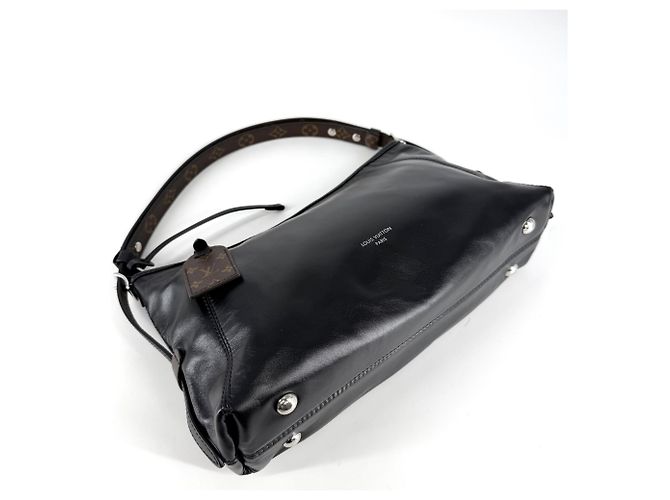 Borsa Louis Vuitton LV Vibe Carryall EW da donna Nero Bianco Multicolore Monogramma - vista 3