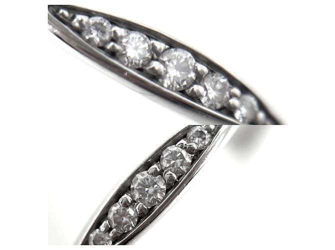 Chanel Camellia Collection Half Eternity Ring für Damen Silber Weiß - Ansicht 5