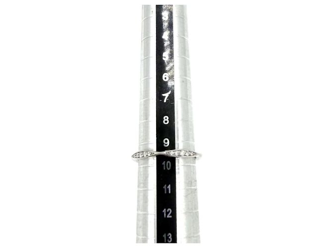 Chanel Camellia Collection Half Eternity Ring für Damen Silber Weiß - Ansicht 6