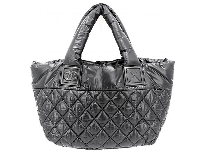 Borsa Tote Reversibile Chanel Coco Cocoon PM da Donna Nero Bianco Bordò - vista 2