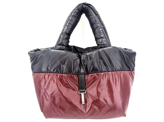 Borsa Tote Reversibile Chanel Coco Cocoon PM da Donna Nero Bianco Bordò - vista 4