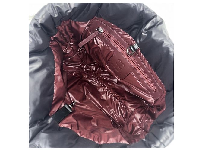 Borsa Tote Reversibile Chanel Coco Cocoon PM da Donna Nero Bianco Bordò - vista 5