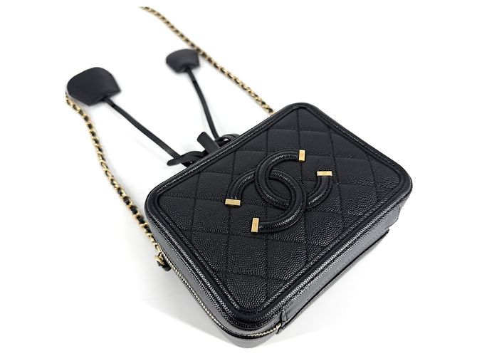 Borsa Vanity Chanel Matelassé Nera Nero - vista 3