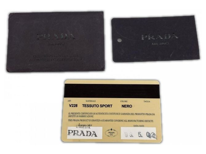 Borsa a tracolla Prada in nylon Nero - vista 14