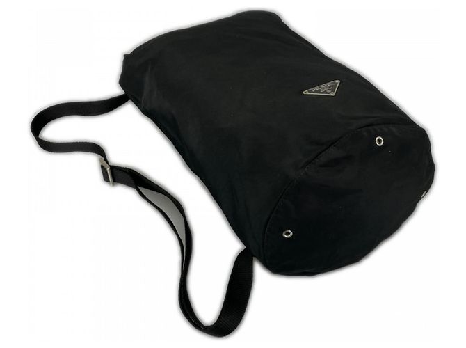 Borsa a tracolla Prada in nylon Nero - vista 3