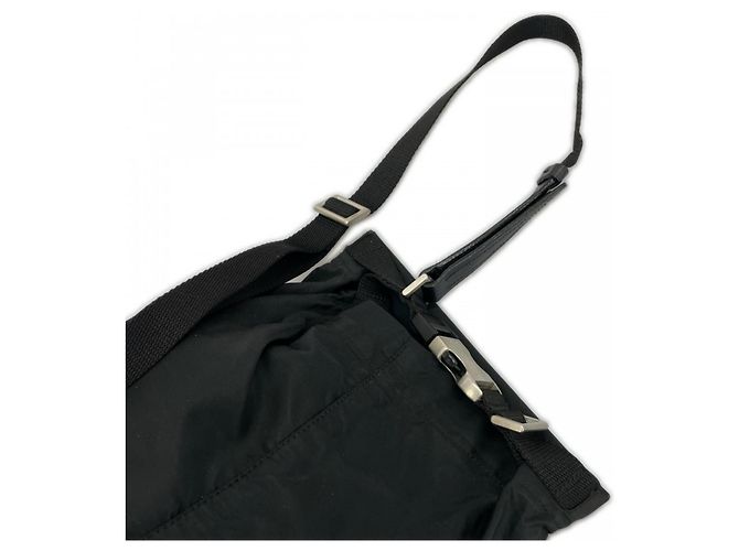 Borsa a tracolla Prada in nylon Nero - vista 4