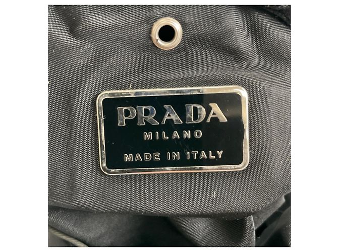 Borsa a tracolla Prada in nylon Nero - vista 6