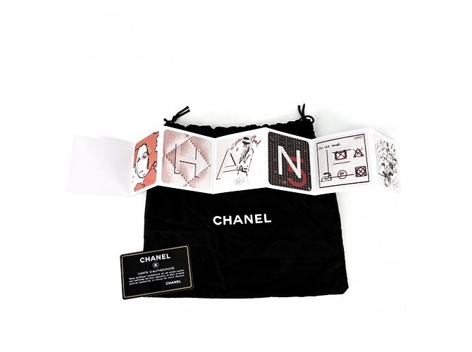 Chanel Clutch aus Lackleder Braun Schwarz Weiß Rot - Ansicht 10