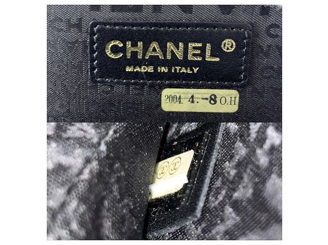 Chanel Clutch aus Lackleder Braun Schwarz Weiß Rot - Ansicht 6
