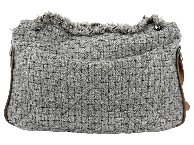 Timeless Borsa a mano Chanel da donna Borsa a tracolla Matelassé Marrone Bianco - vista 2