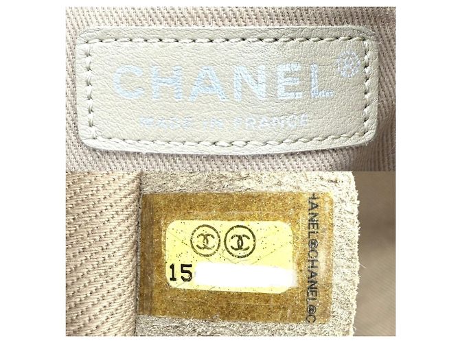 Timeless Borsa a mano Chanel da donna Borsa a tracolla Matelassé Marrone Bianco - vista 5