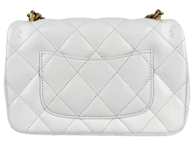 Borsa a tracolla Mini Flap da donna Chanel Bianco - vista 2