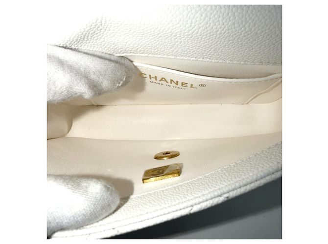 Borsa a tracolla Mini Flap da donna Chanel Bianco - vista 4