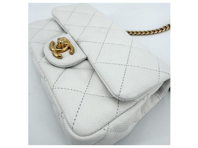 Borsa a tracolla Mini Flap da donna Chanel Bianco - vista 8
