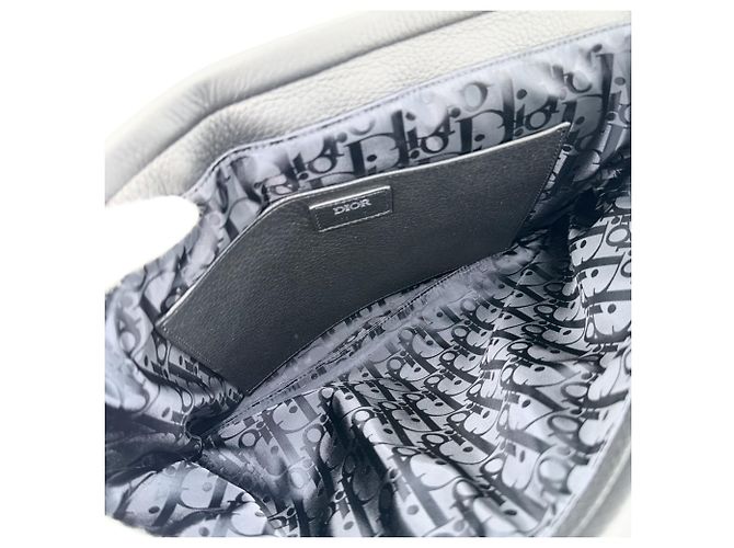 Borsa a tracolla Christian Dior Pillow Saddle Flap da uomo Nero - vista 5