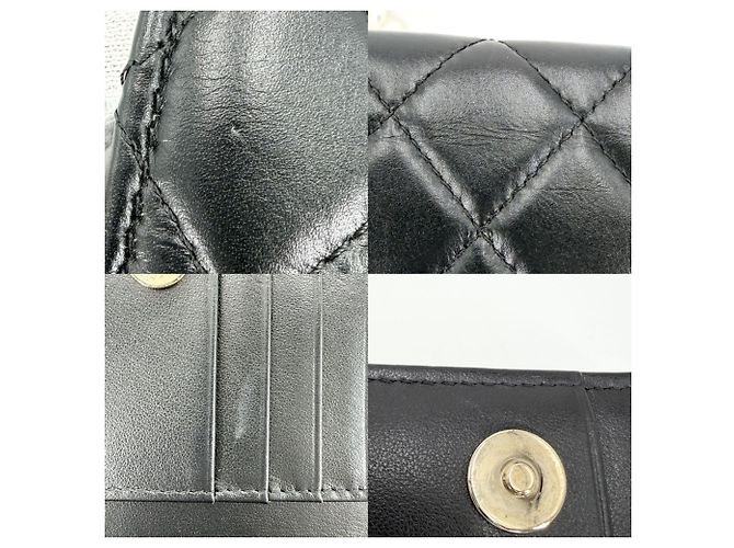 Timeless Borsa a tracolla Chanel Matelassé in pelle nera Nero - vista 7