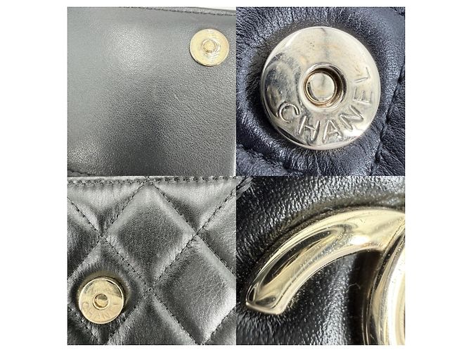 Timeless Borsa a tracolla Chanel Matelassé in pelle nera Nero - vista 8